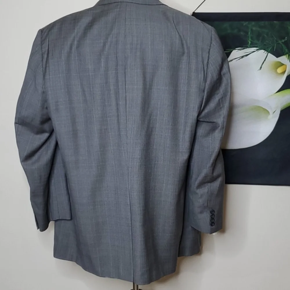 Men's Burberry Plaid Suit Jacket